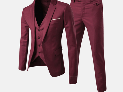 Alonzo™ | Vollständiger Raffinierter (Jacke + Hose + Weste)