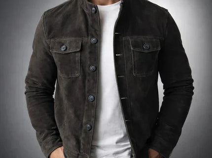 Knopflederjacke für Herren