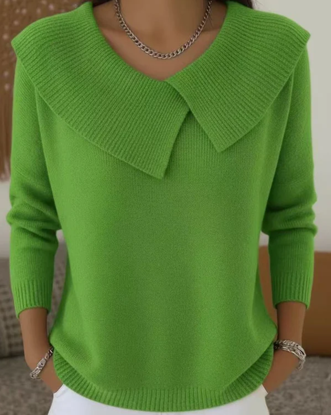 Lucia | Pullover mit Weichem Kragen