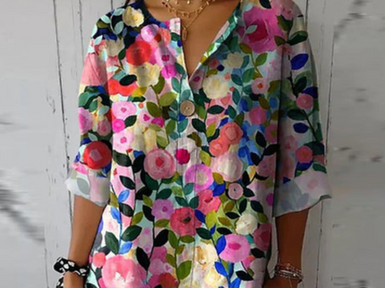 TIZIANA - LOCKERE BEDRUCKTE BLUSE