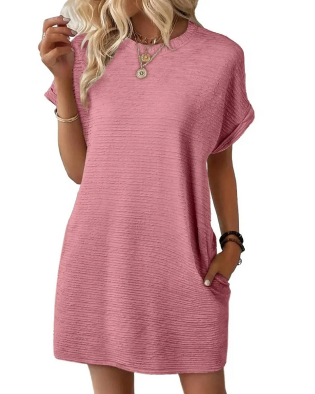 Ivay™ – Minimalistisches Sommerkleid mit Rundhalsausschnitt