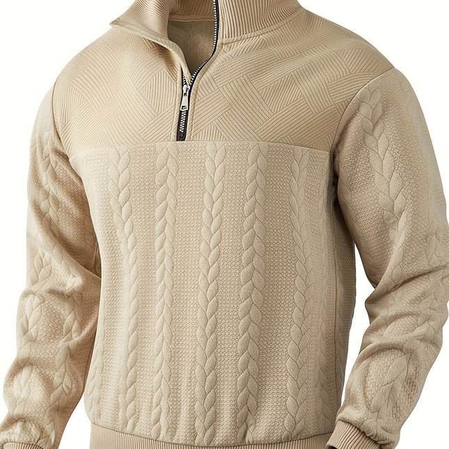 Roberto™ -Vintage Herrenpullover mit Reißverschluss
