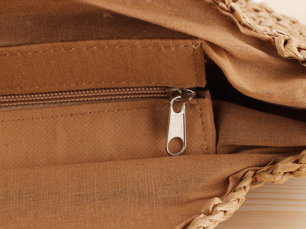 Chelsea - Stilvolle handgefertigte Strohhandtasche für Damen