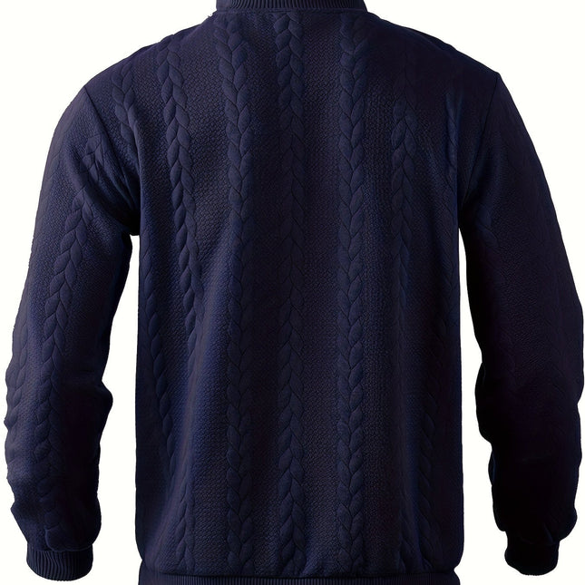 Roberto™ -Vintage Herrenpullover mit Reißverschluss