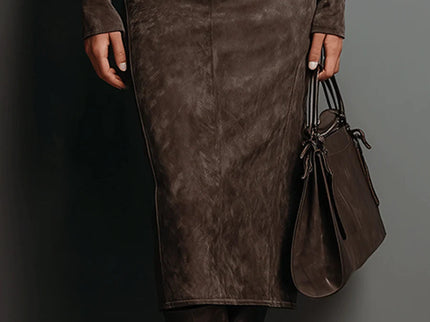 Giada | Midikleid aus Wildleder