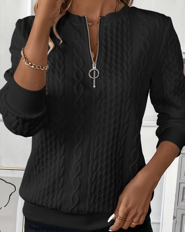 LUCIA I Pullover mit Reissverschluss