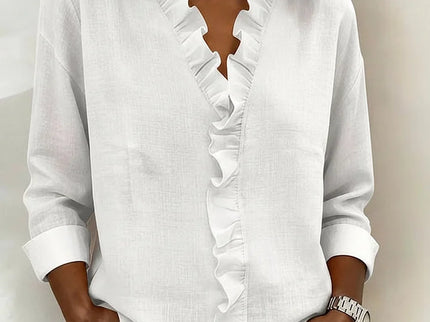 Beatrice | Edle V-Ausschnitt Bluse