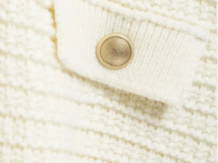 Ivonne | Texturierte Strickjacke mit Knopfleiste