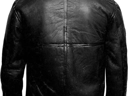 René™ - Moderne Leder- und Wolljacke