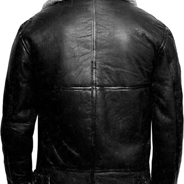 René™ - Moderne Leder- und Wolljacke