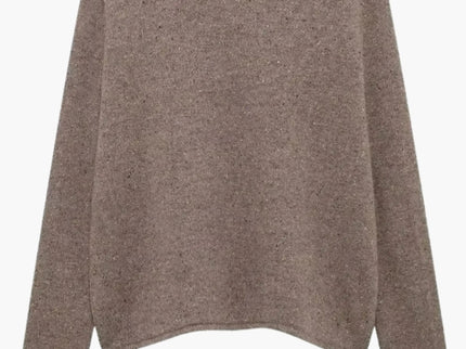 Irma | Strickjacke mit offener Vorderseite und hohem Kragen