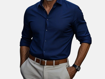Gizmo™ | Herren Slim Fit Business Hemd mit Knitterfrei