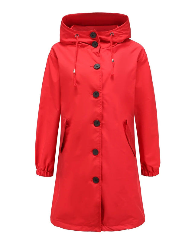 Flieder - Stylischer Damen-Windbreaker mit wasserdichter Kapuze