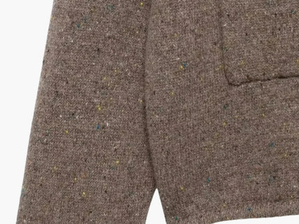 Irma | Strickjacke mit offener Vorderseite und hohem Kragen