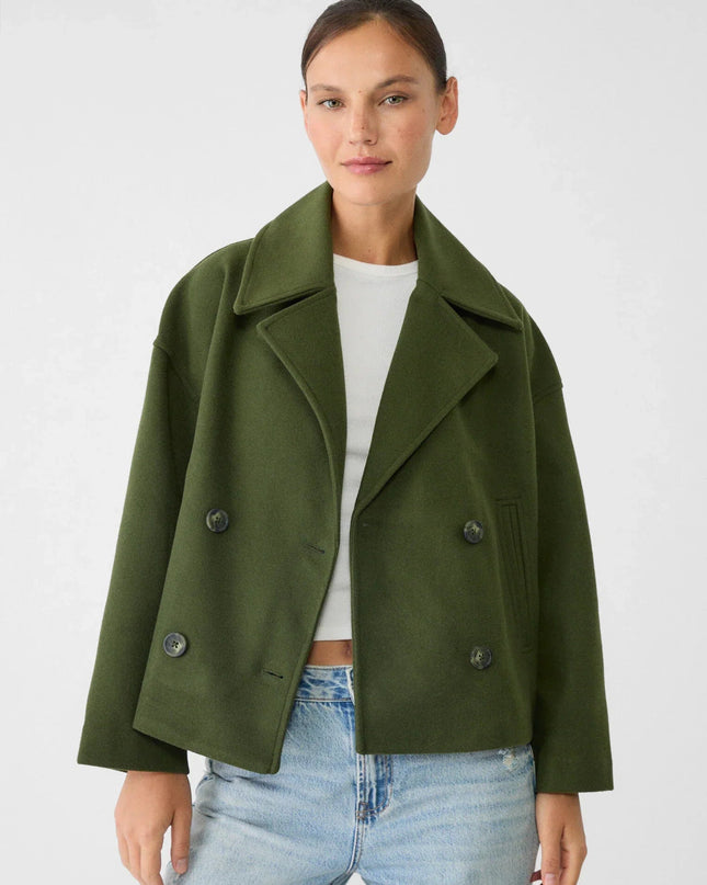 Schicke zweireihige kurze Jacke