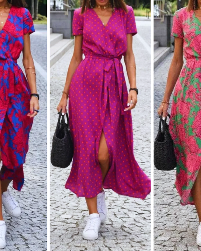 Jorlyn™ - Elegantes Kleid mit V-Ausschnitt und figurbetonter Passform