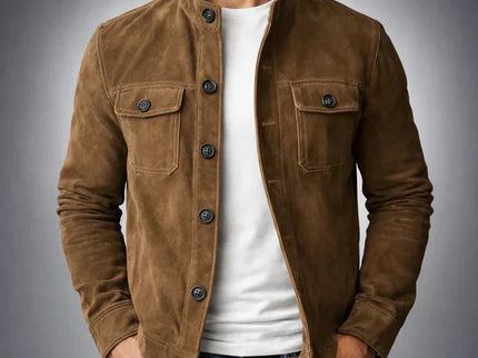 Knopflederjacke für Herren