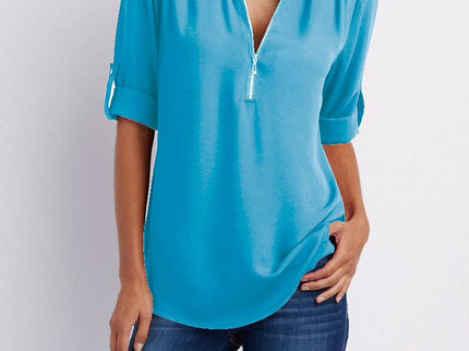 Langärmelige Lockere Bluse