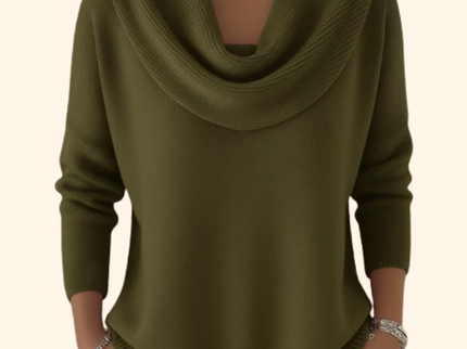 Victoire™ | Weicher Pullover mit Wasserfallausschnitt
