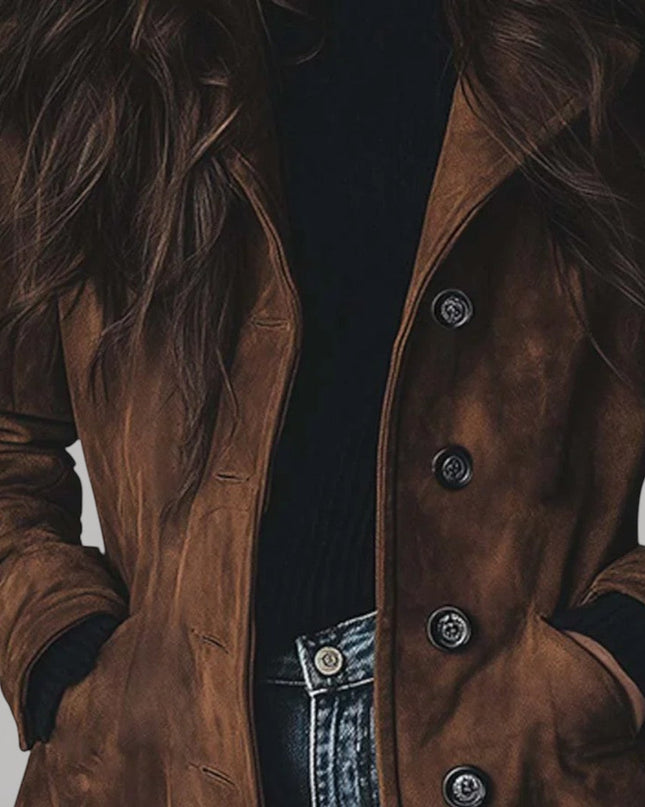 Senna – Wildleder-Trenchcoat