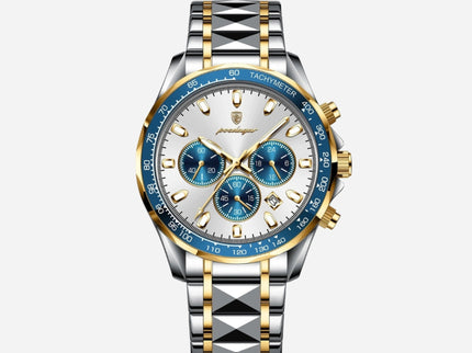 Luxuriöse Herren-Sportuhr mit wasserdichtem Quarzwerk und Chronograph