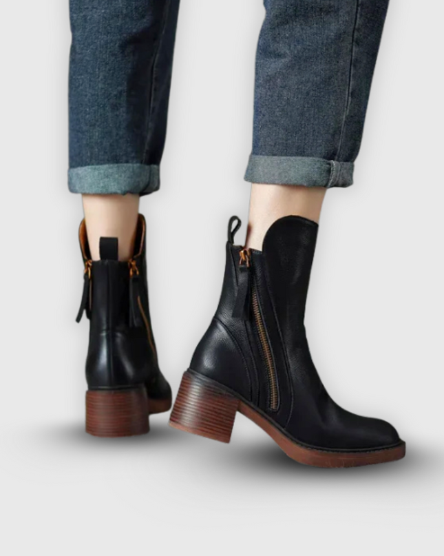 Grazia | Elegante Stiefeletten mit Blockabsatz