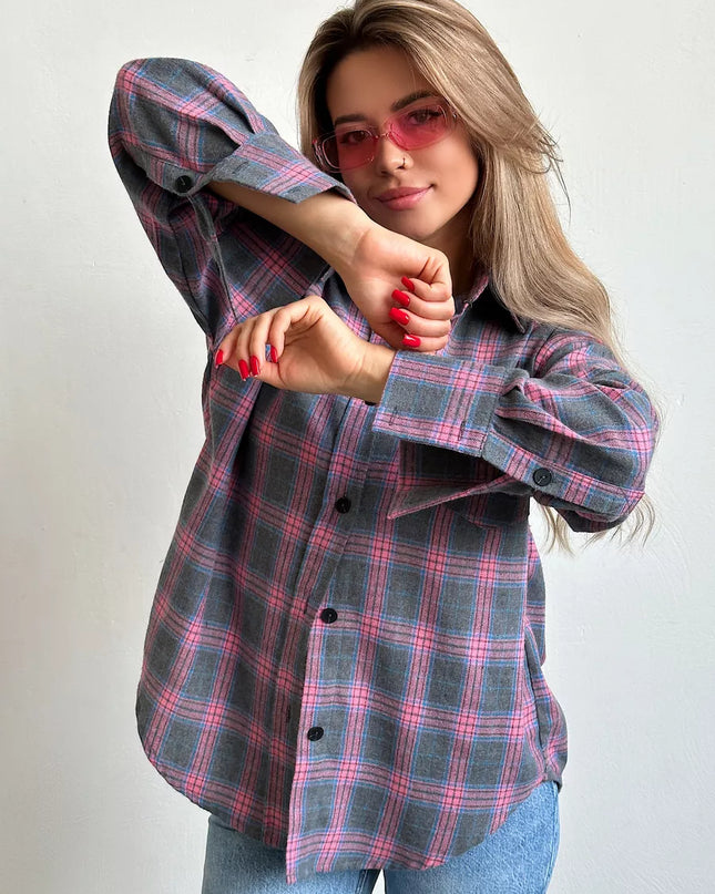 Carrie | Stilvolles kariertes Flanellhemd für einen raffinierten Look