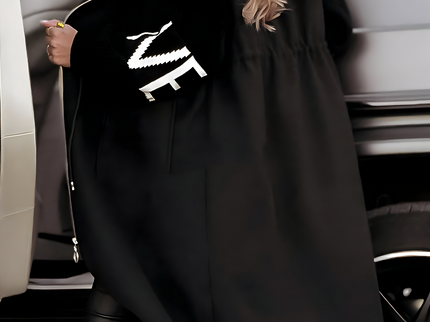 WENDY - Damenjacke mit Strickärmeln und Kapuze