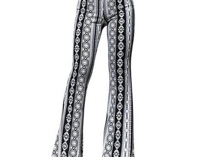 Leopard Bootcut-Hose