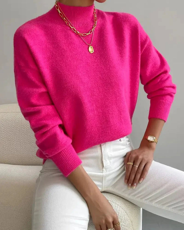Gemütlicher eleganter Rollkragenpullover