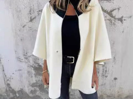 Schicke bicolore lange Jacke für elegante Lagenlook