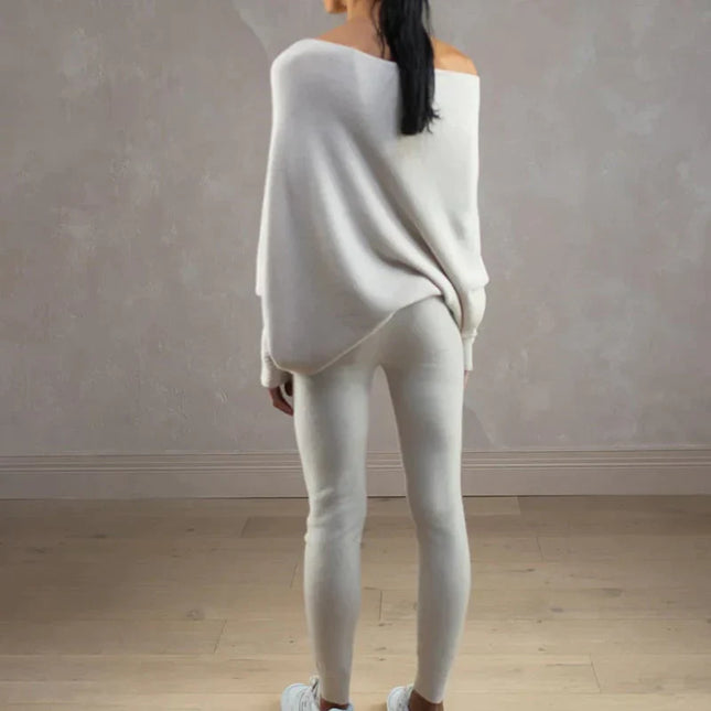 Asymmetrisch drapierter Pullover