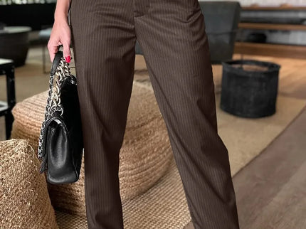 MATHILDA | ELEGANTE, FIGURSCHMEICHELNDE HOSE MIT STREIFEN