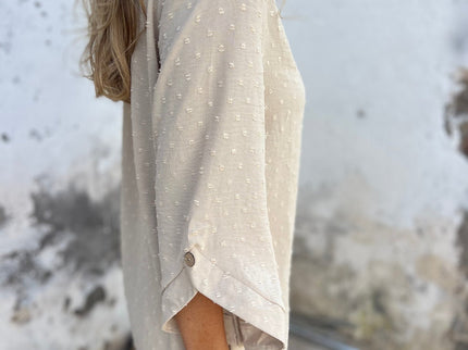 BENEDICTE - LOCKERE BLUSE MIT ÄRMELN