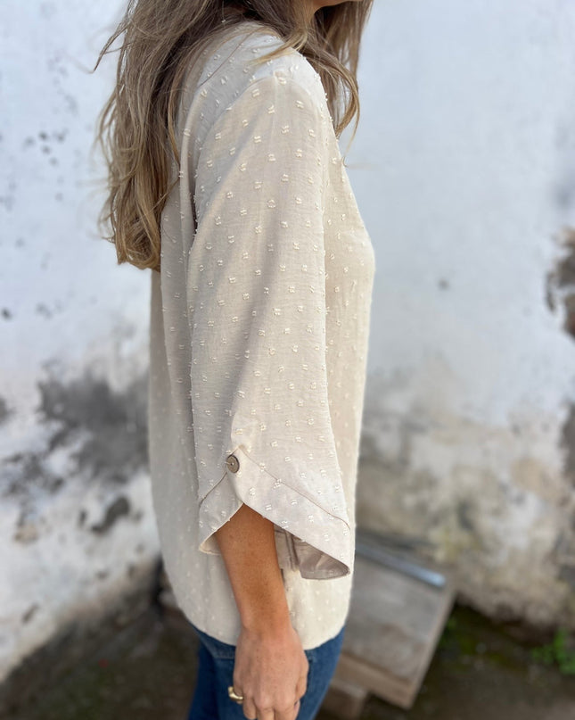 BENEDICTE - LOCKERE BLUSE MIT ÄRMELN