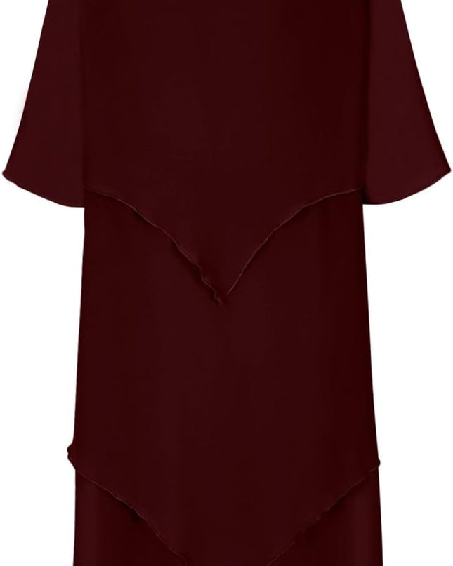 Elegantes Chiffonkleid mit Lagenlook