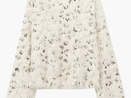 Wilhelmine | Glamouröser Glitzer-Strickpullover für Damen