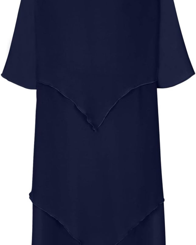 Elegantes Chiffonkleid mit Lagenlook