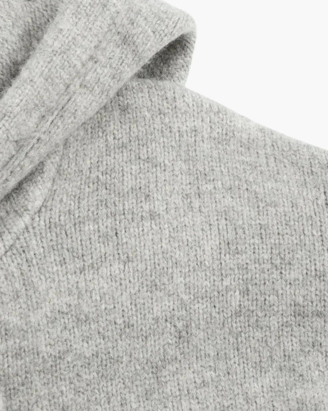 Kornelia | Strickjacke mit Kapuze und Reißverschluss