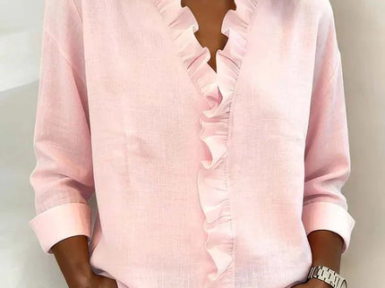 Beatrice | Edle V-Ausschnitt Bluse