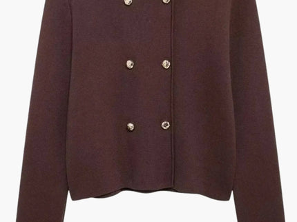 Martina | Doppelreihiger Strick-Cardigan