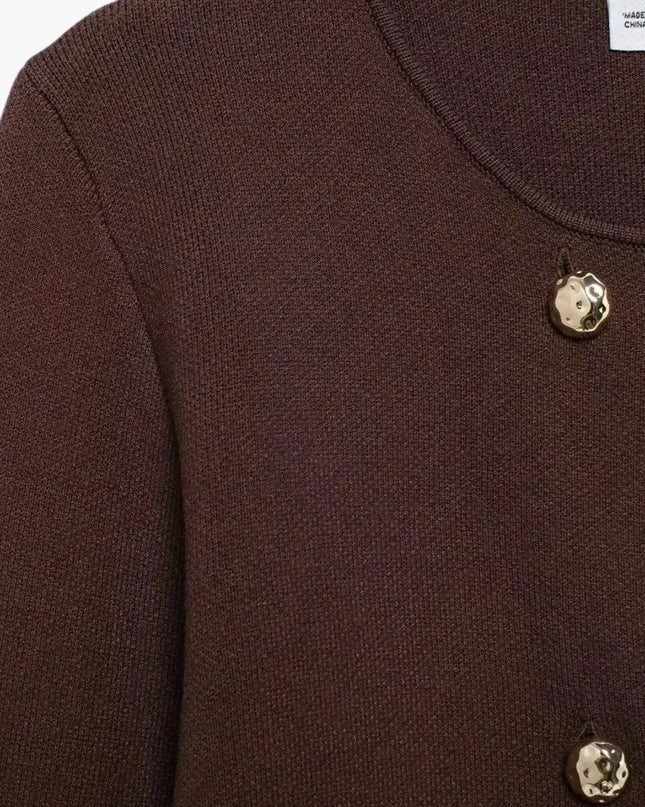 Martina | Doppelreihiger Strick-Cardigan