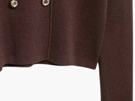 Martina | Doppelreihiger Strick-Cardigan