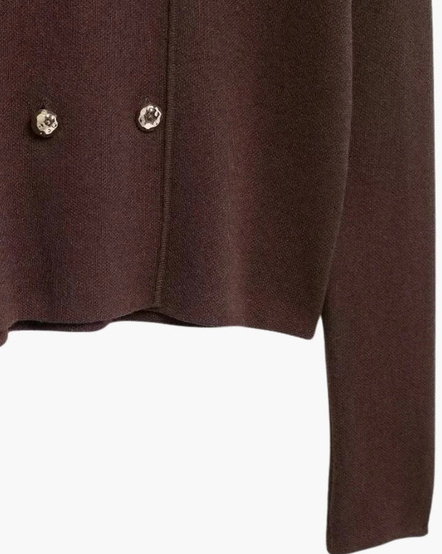 Martina | Doppelreihiger Strick-Cardigan