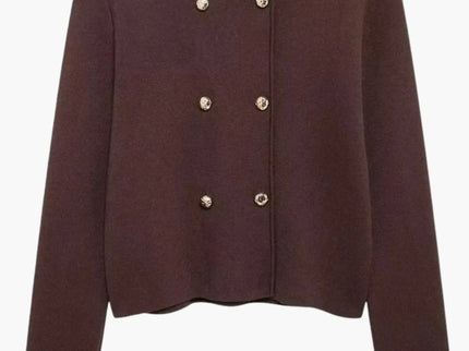 Martina | Doppelreihiger Strick-Cardigan