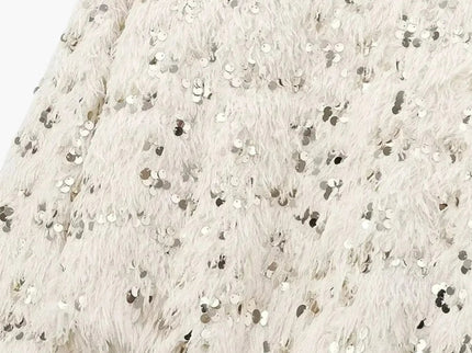 Wilhelmine | Glamouröser Glitzer-Strickpullover für Damen