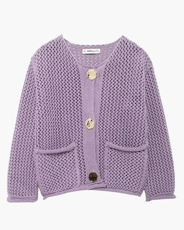 Lya | Grobstrick-Strickjacke