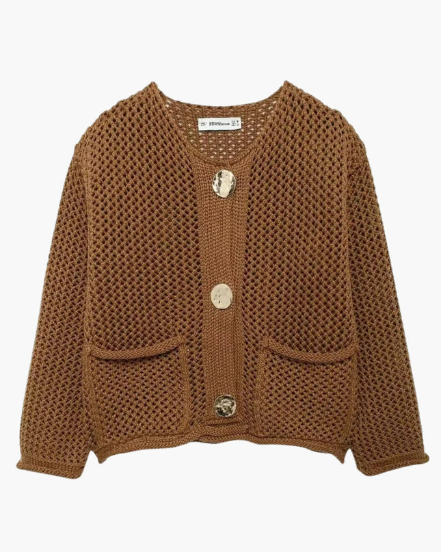 Lya | Grobstrick-Strickjacke