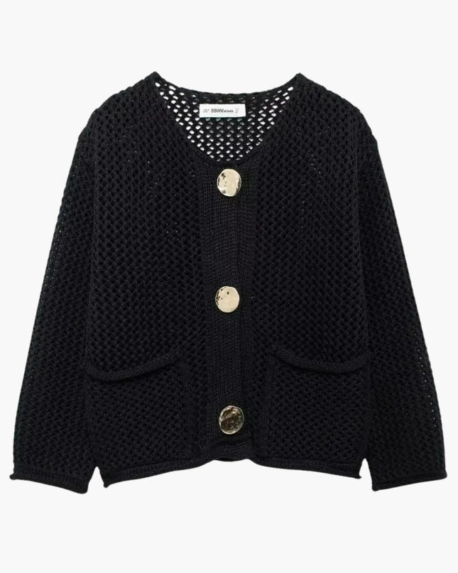 Lya | Grobstrick-Strickjacke