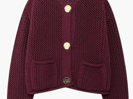 Lya | Grobstrick-Strickjacke